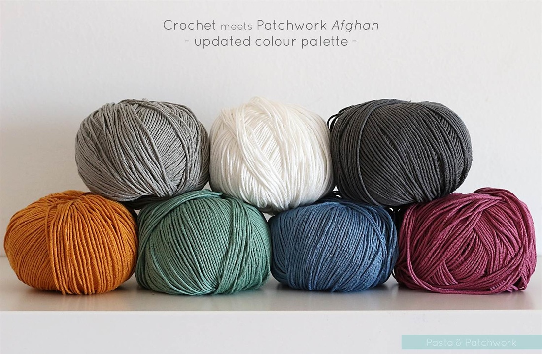Crochet meets Patchwork Afghan | updated colour palette | by Past & Patchwork