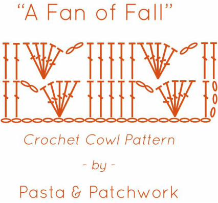 A Fan of Fall | Free Crochet Cowl Pattern by Pasta & Patchwork | Diagram