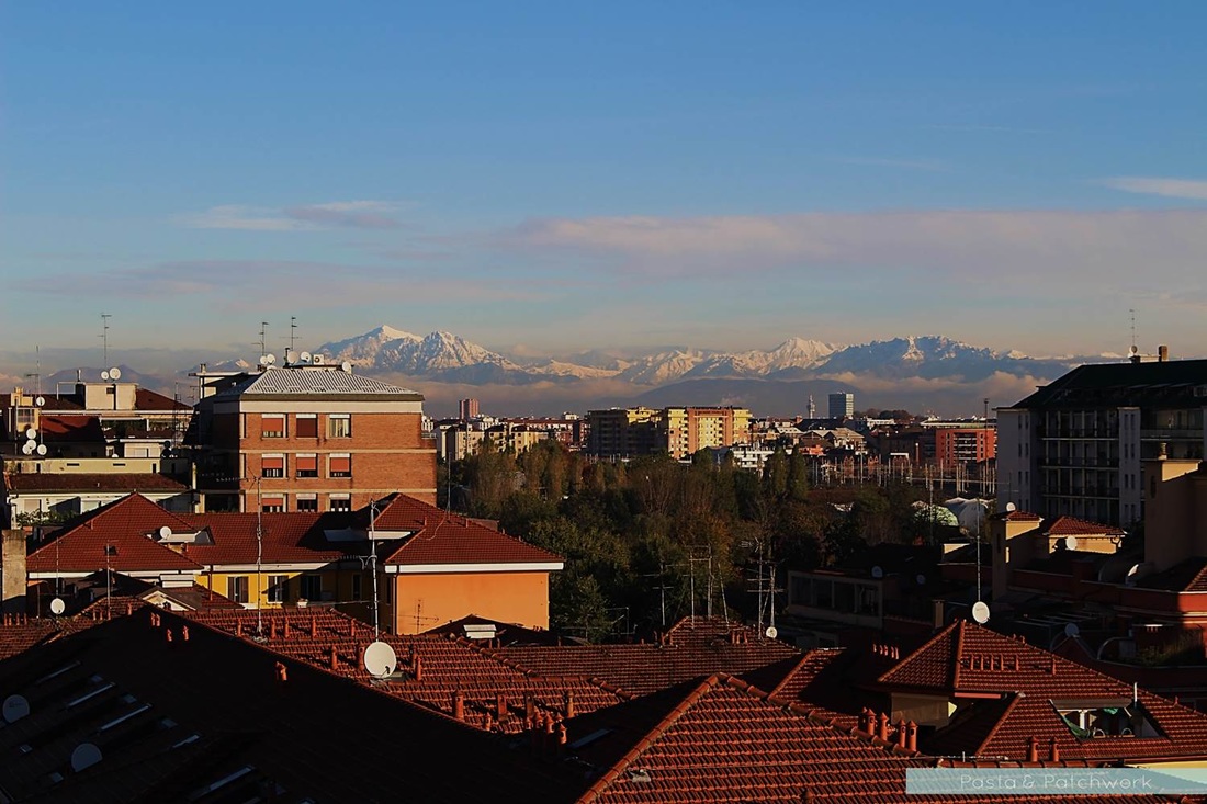 View of the Alps, as seen from Milan | Photo by Pasta & Patchwork