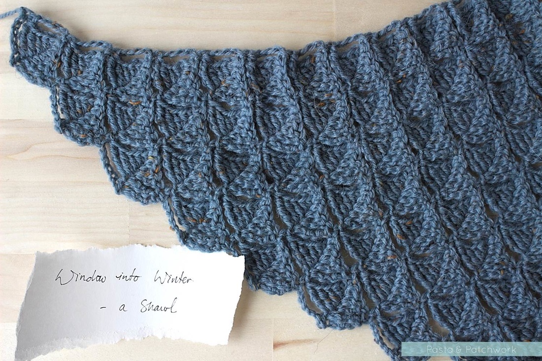 Window into Winter - a shawl. Pattern by Eline Alcocer, scheduled for release in 2016.