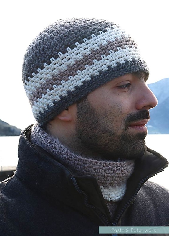 Pasta & Patchwork Winter 2014-15 Project Round-up: Men's Striped Crochet Beanie (inspiration only)
