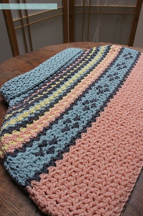 Fairisle-inspired Crochet Shrug